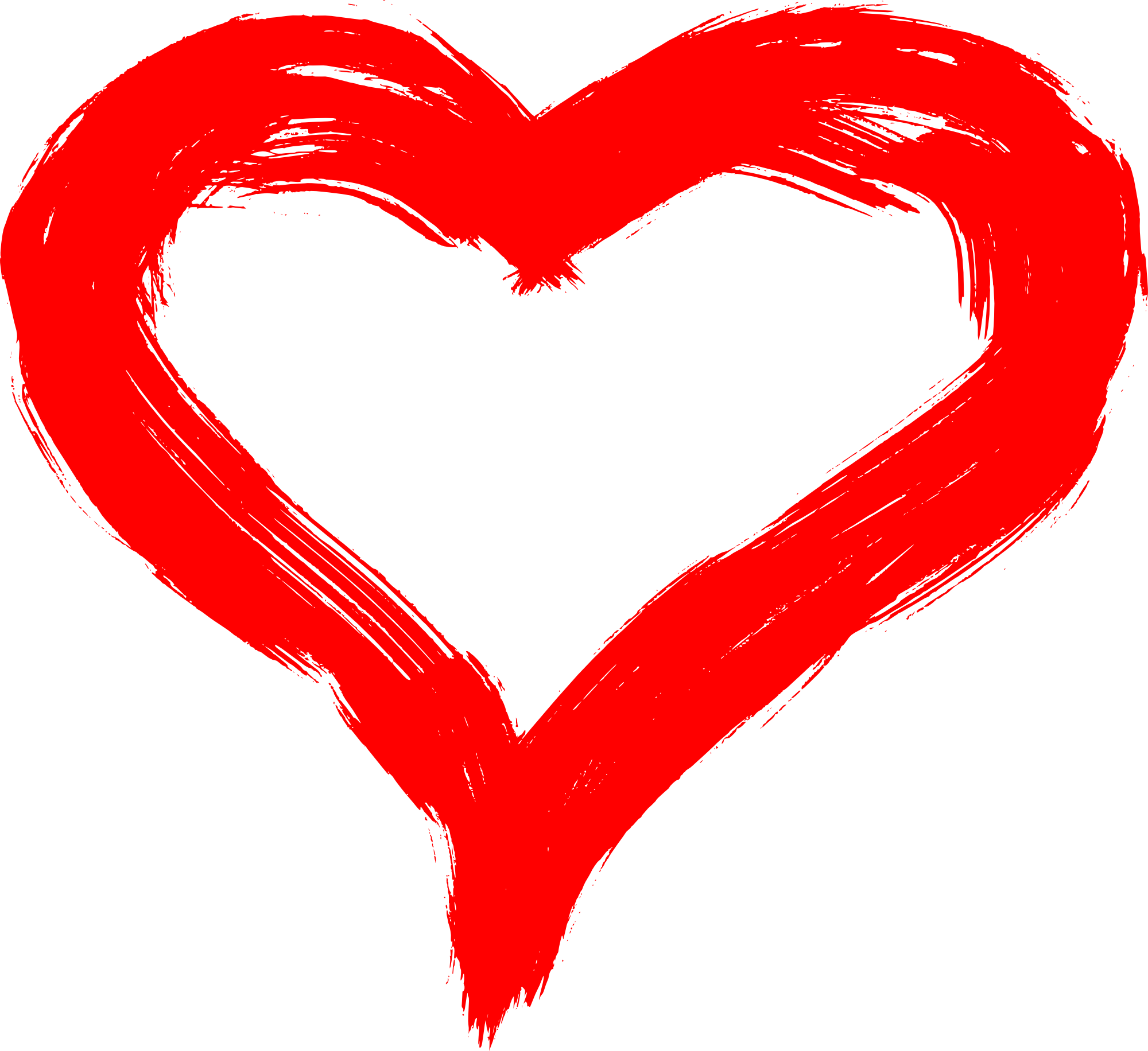 Hand Drawn Heart PNG Transparent
