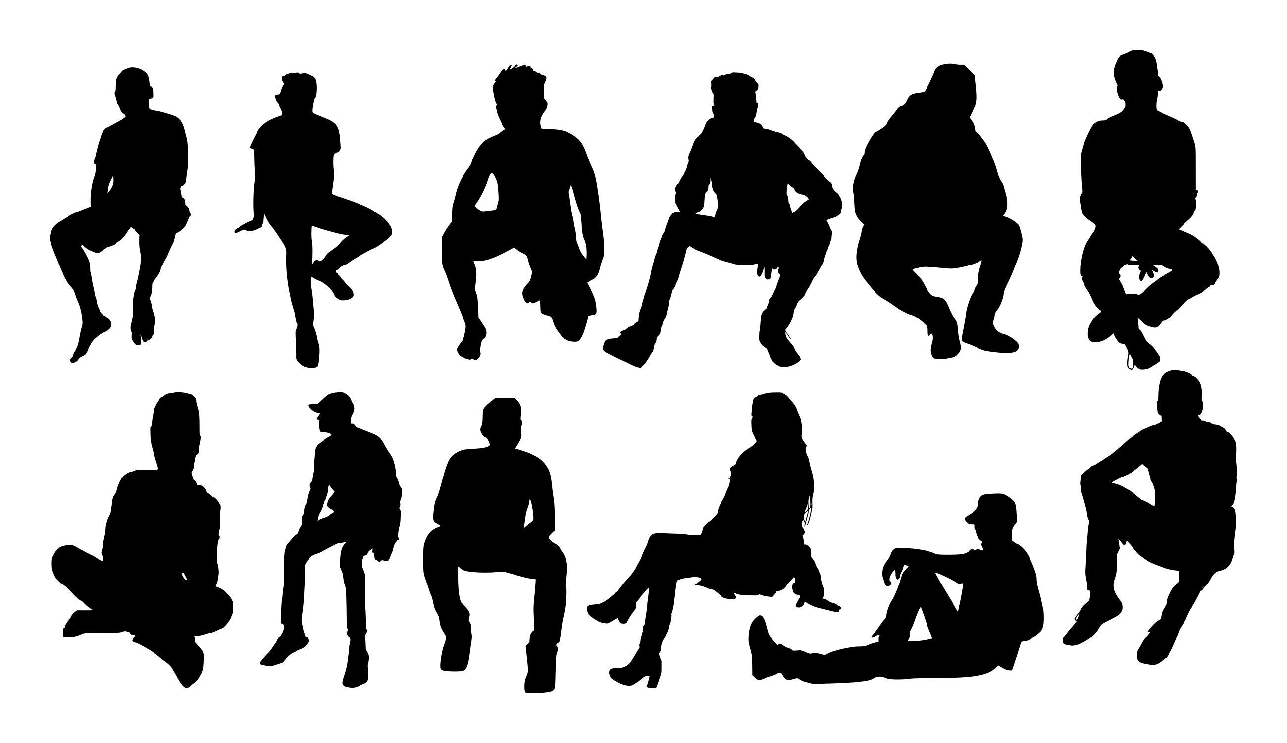 human silhouette side png