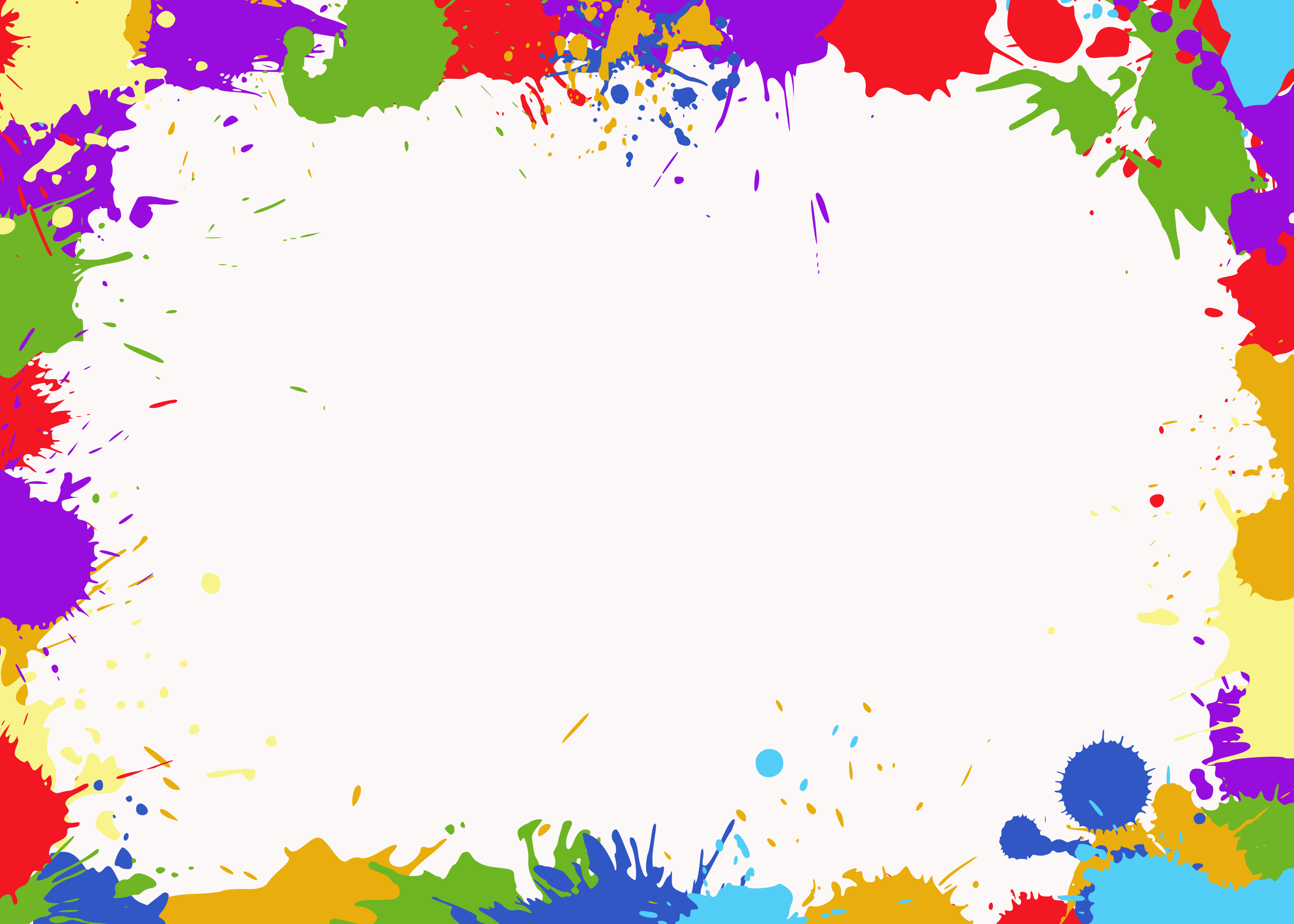 8 Colorful Splatter Frame Png Transparent Onlygfx Com