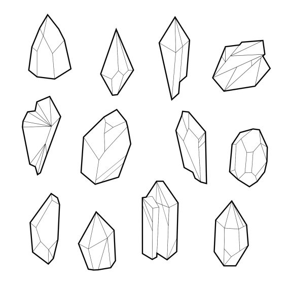 mineral drawing